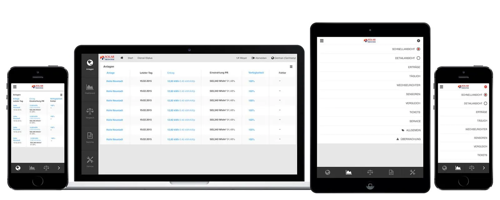 Solar Frontier – Interim Management · UX/UI-Design (Bild 2/5)