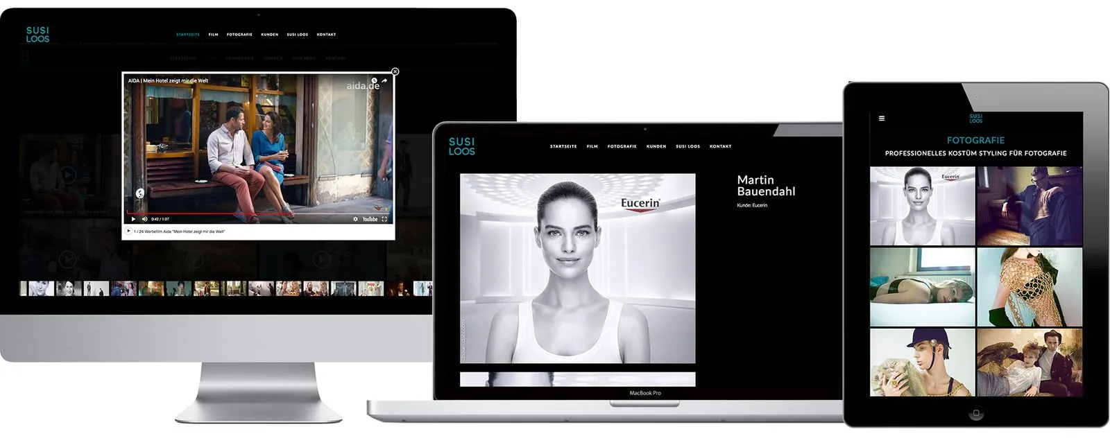 Susi Loos – Corporate design · Stationery · Web design (image 2/3)