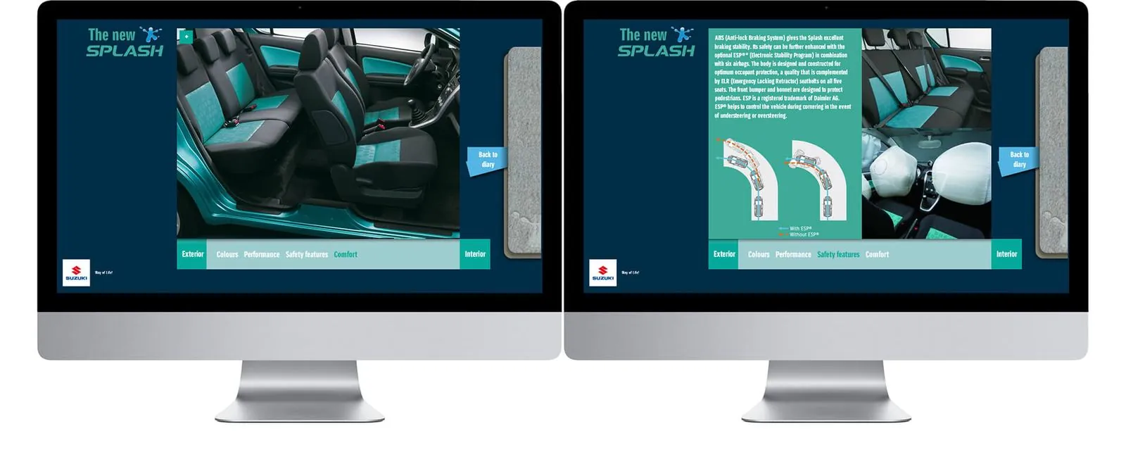 Suzuki Splash – Webdesign · App (Bild 5/6)
