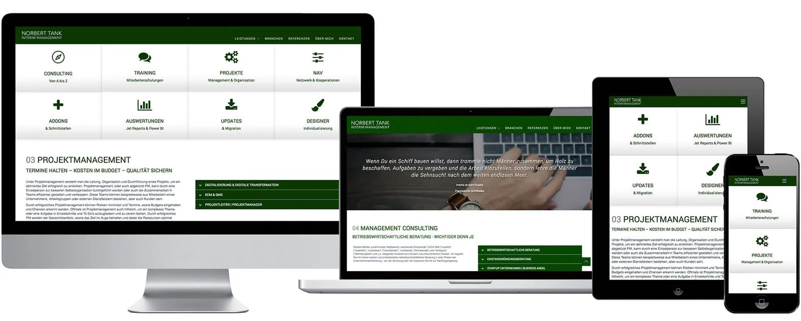 Tank Interim Management – Webdesign (Bild 3/5)