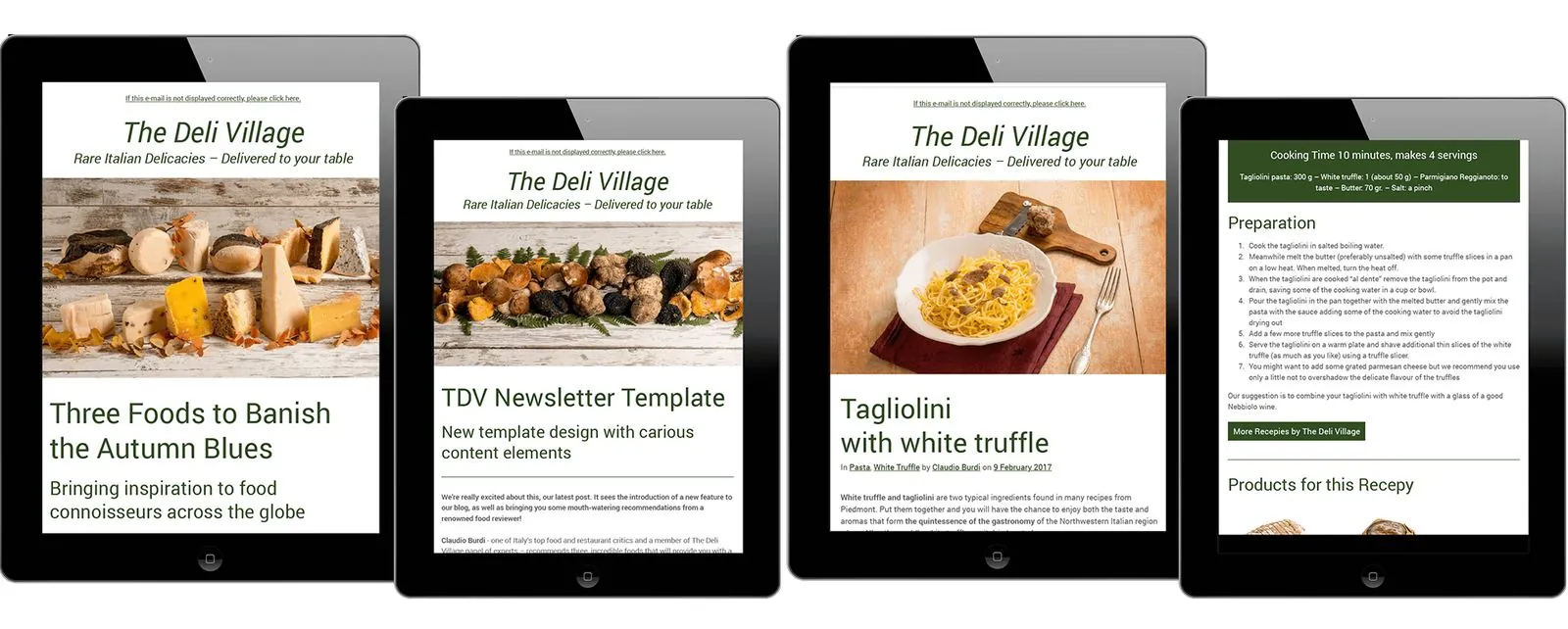 The Deli Village – Webdesign · Onlineshop (Bild 3/3)