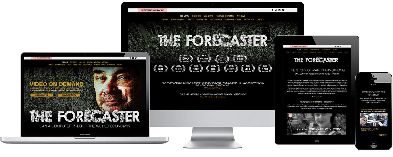The Forecaster – Webdesign (Bild 1/7)