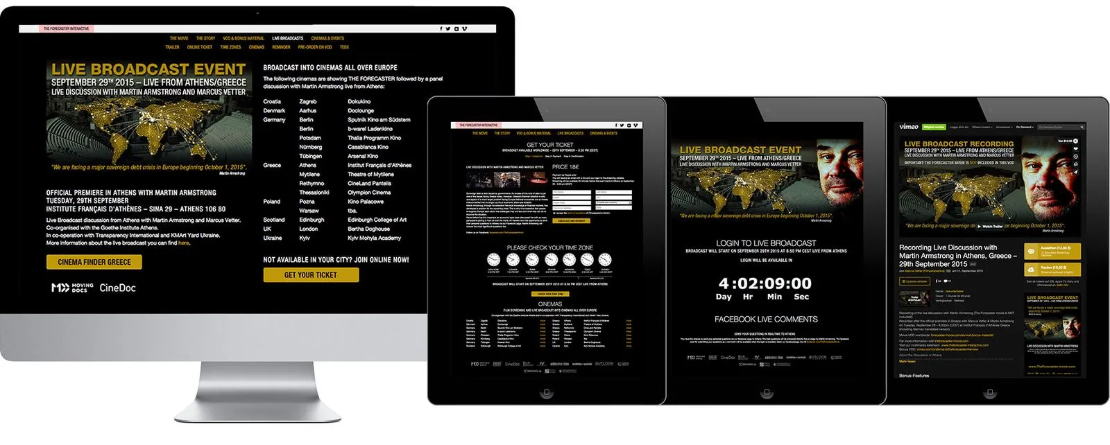 The Forecaster – Webdesign (Bild 2/7)