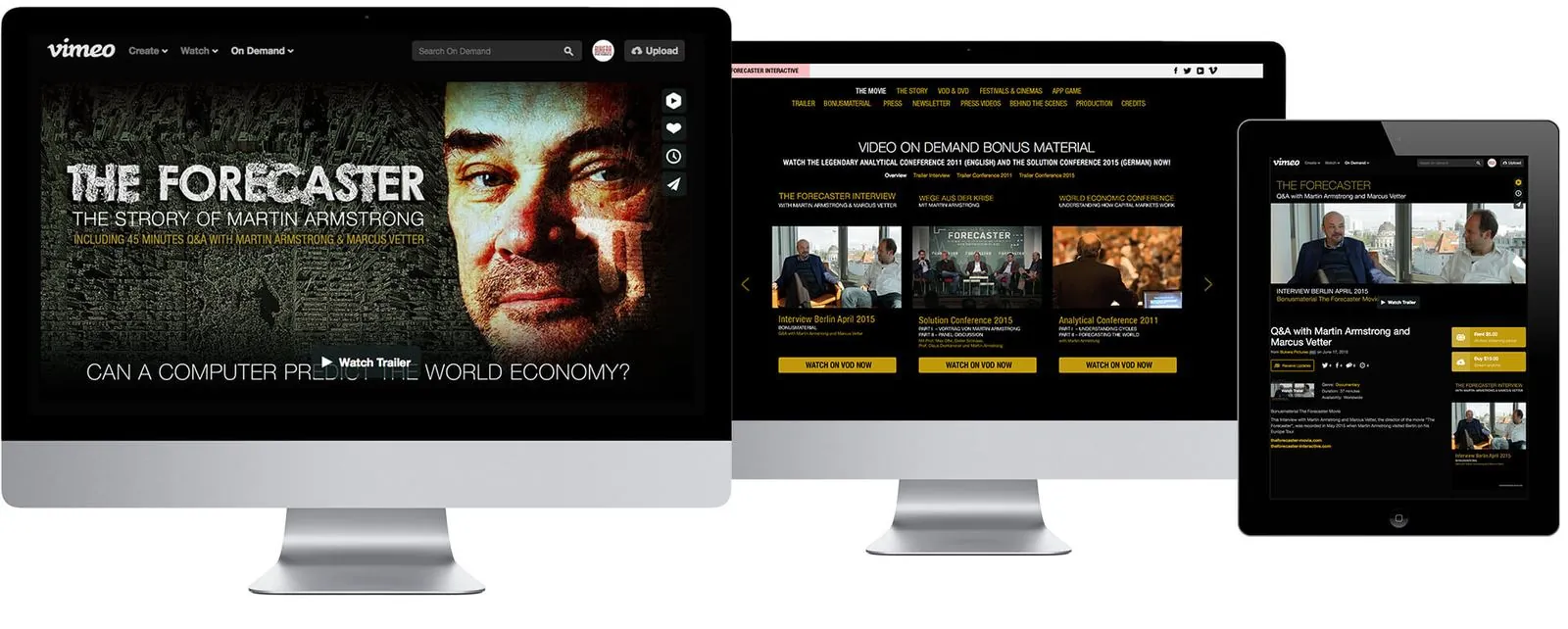 The Forecaster – Webdesign (Bild 3/7)