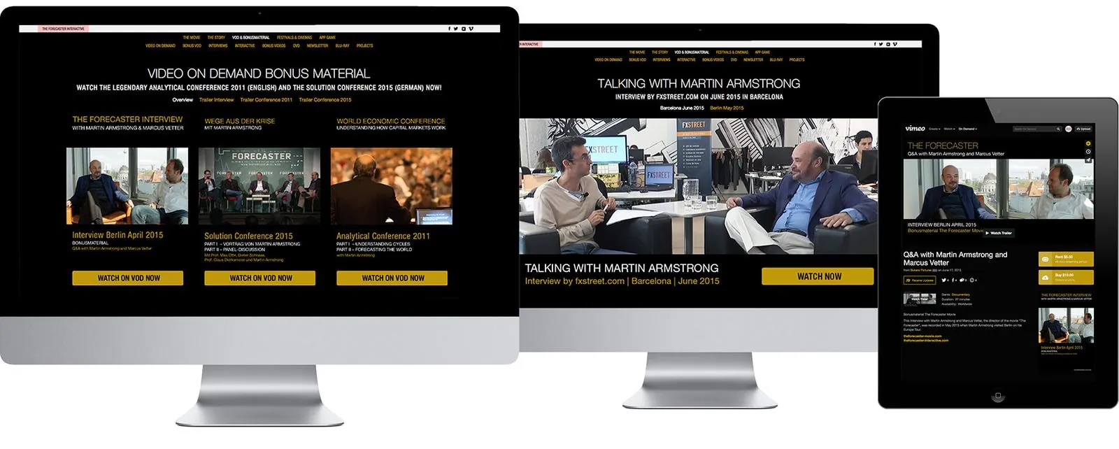 The Forecaster – Webdesign (Bild 4/7)