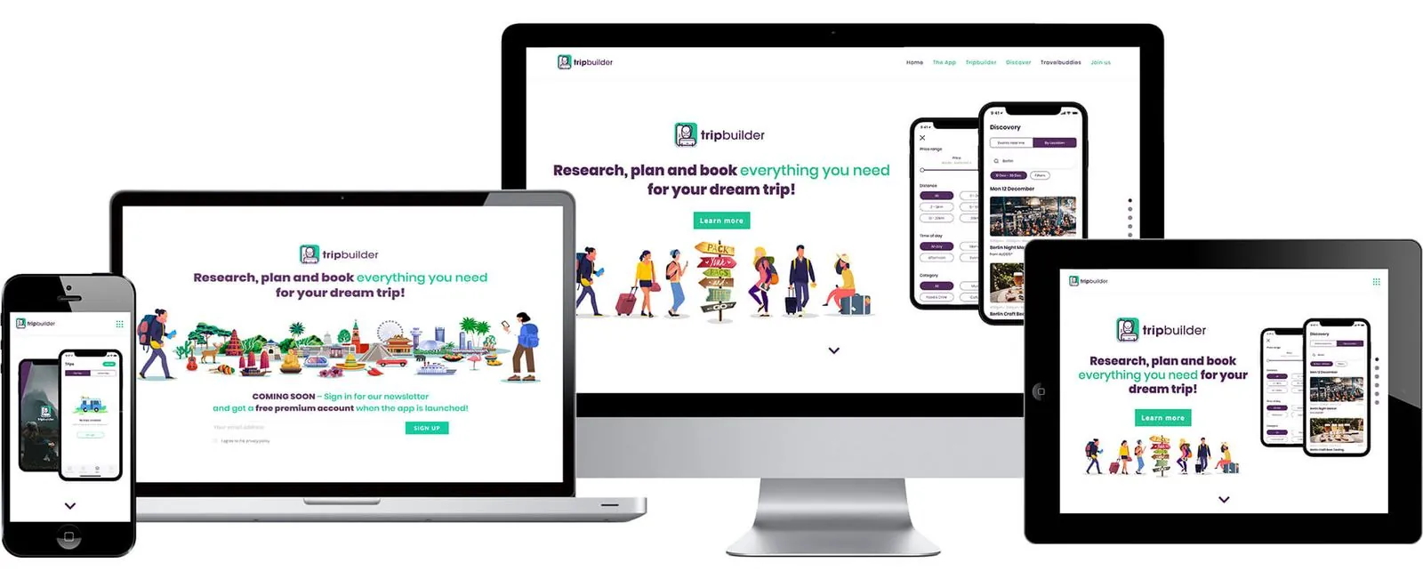 Tripbuilder App – Beratung · Webdesign (Bild 1/3)