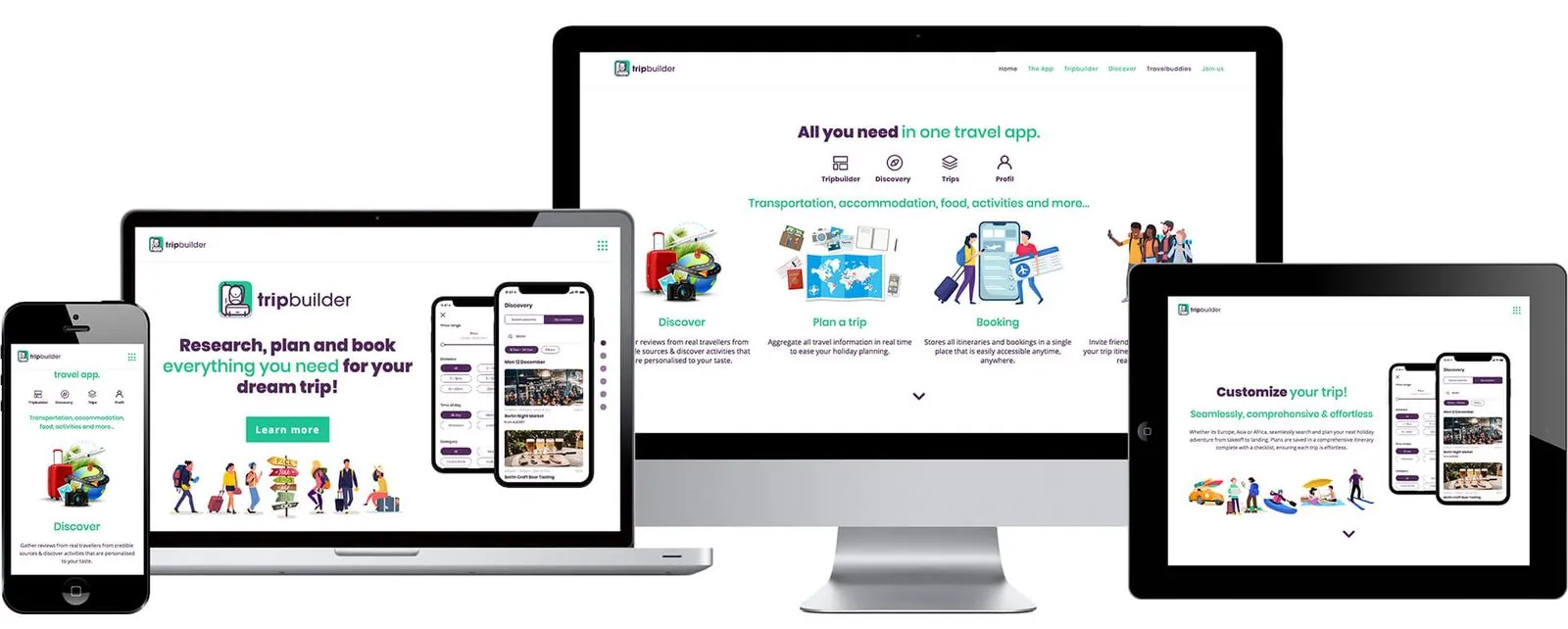 Tripbuilder App – Beratung · Webdesign (Bild 2/3)