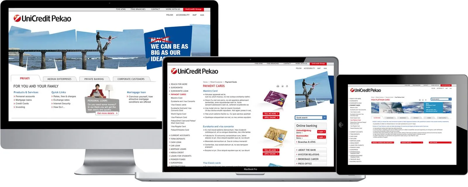 UniCredit Group – Interim Management · Webdesign (Bild 4/15)
