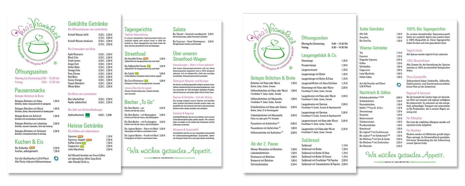 Veras VitaminReich – Corporate Design · Geschäftsausstattung · Print · Webdesign (Bild 7/30)