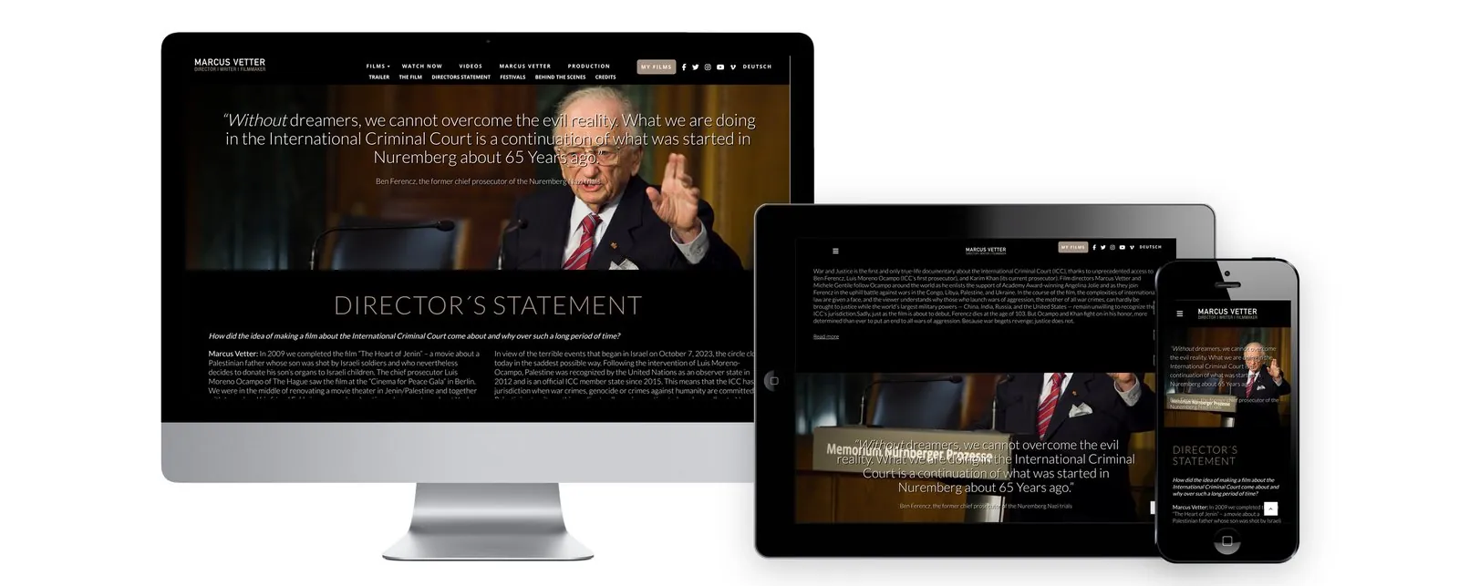 War and Justice – Web design · Print (image 2/9)