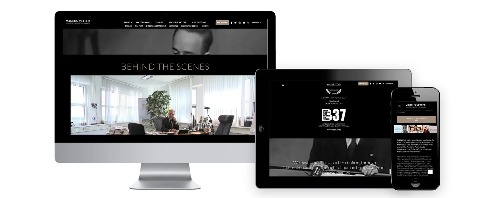 War and Justice – Web design · Print (image 4/9)