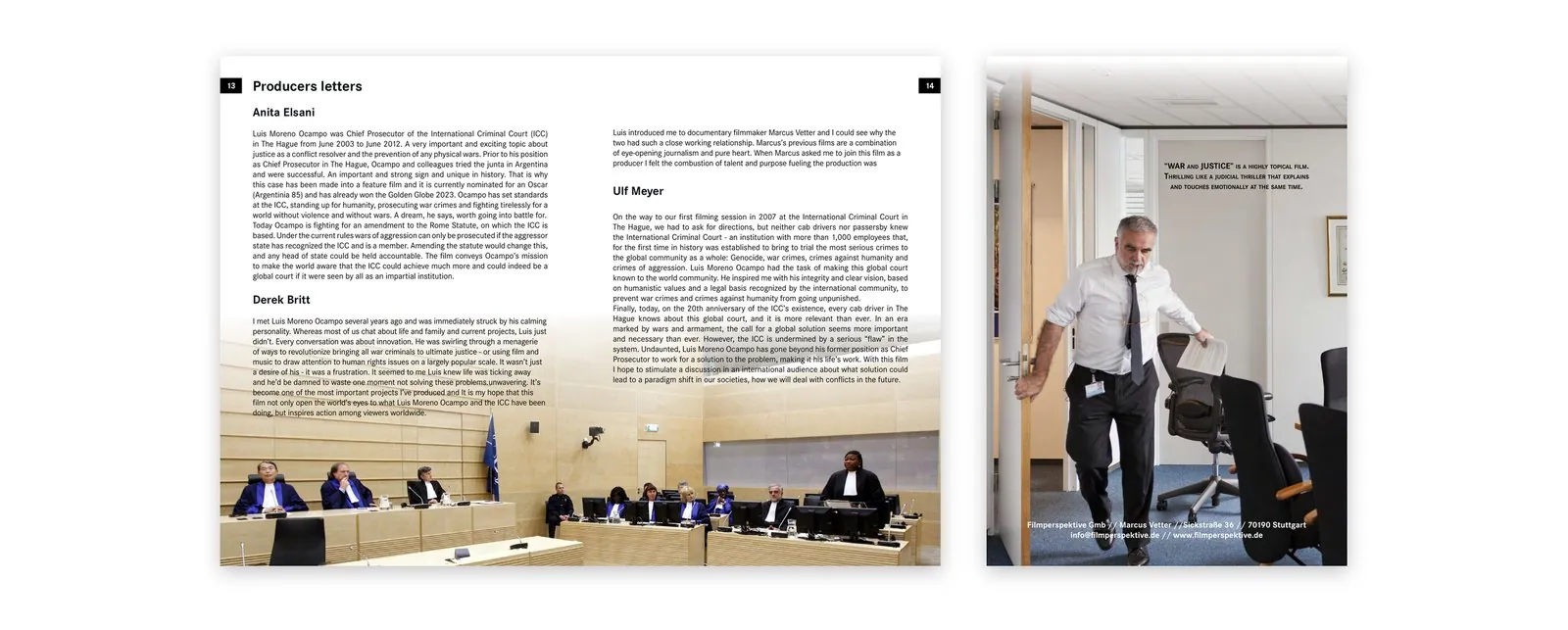 War and Justice – Web design · Print (image 9/9)